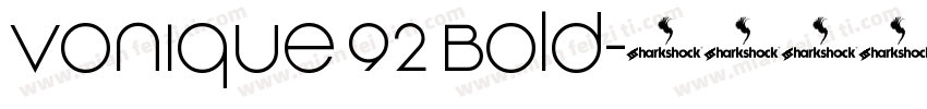Vonique 92 Bold字体转换